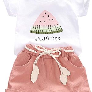 YOUNGER TREE Toddler Baby Girls Clothes Watermelon T-shirt